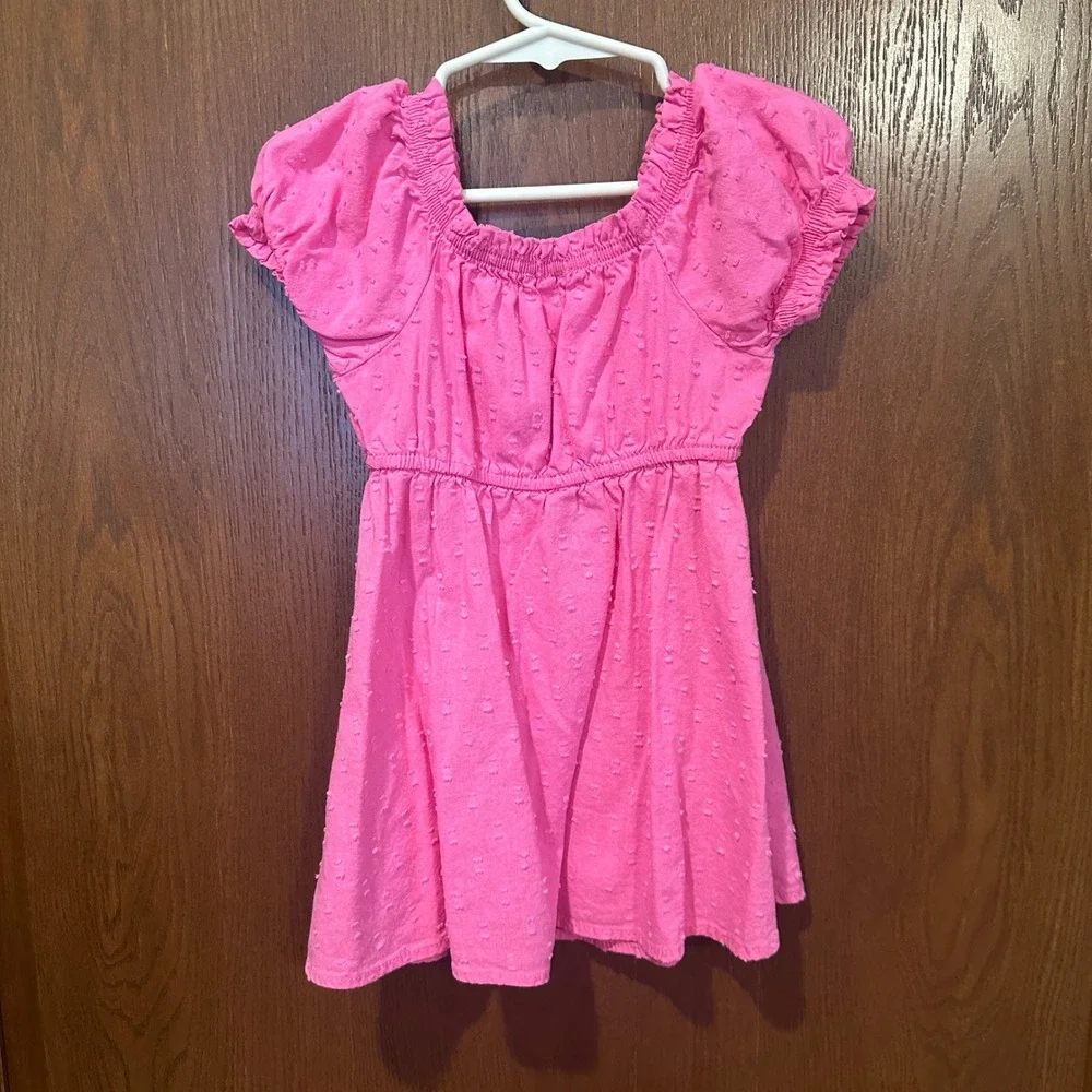 Wonder Nation Pink Textured Smocked Waist Dress Toddler‎ Girls 18M